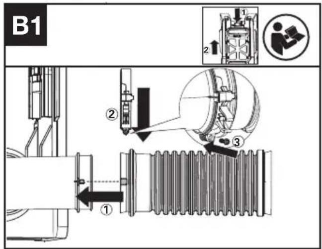 KRESS KC500.9 - Puhallinputken kokoaminen - 1