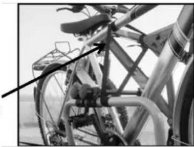 Eufab FINCH 11584 - The frame holder may cause minor pressure points on the bicycle frame and damages to the paintwork. Protect the bicycle frame, for example, using protective film - 2