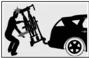 Eufab FINCH 11584 - I bracci di fissaggio possono provocare leggere ammaccature e danni alla vernice sui telai delle biciclette. Proteggere il telaio delle biciclette ad es. con una pellicola protettiva. - 3