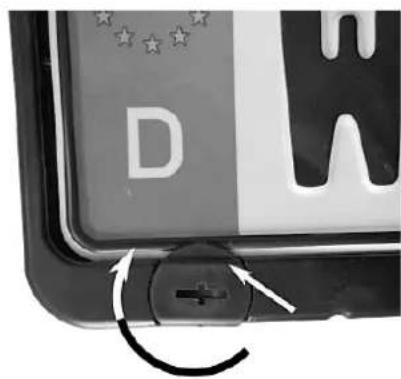Eufab FINCH 11584 - INSERTION DE LA PLAQUE D'IMMATRICULATION - 2