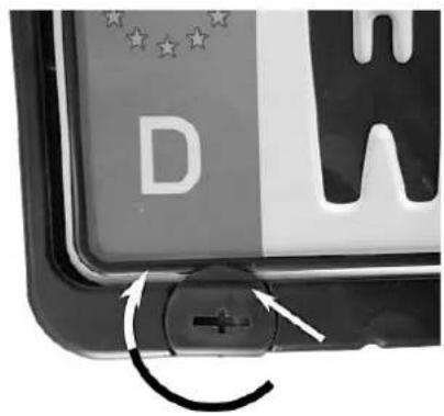 Eufab FINCH 11584 - INSERTING THE LICENSE PLATE - 2