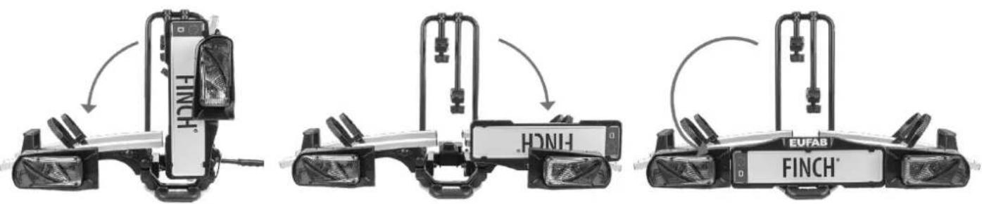 Eufab FINCH 11584 - UNFOLDING THE BICYCLE RACK - 1