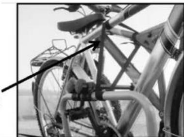 Eufab FINCH 11584 - Les supports de cadre peuvent exercer de légers points de pression et endommager la peinture du cadre de vélo. Protégez le cadre du vélo avec un film de protection par exemple. - 2