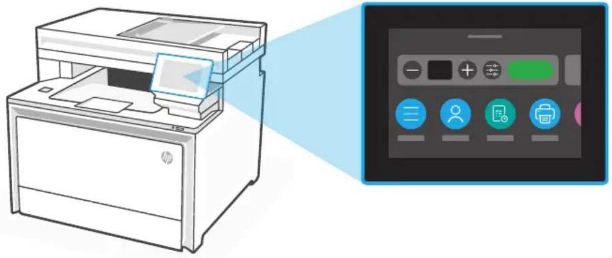 HP Color LaserJet Pro MFP 4302fdw - Valdymo skydelis - 1