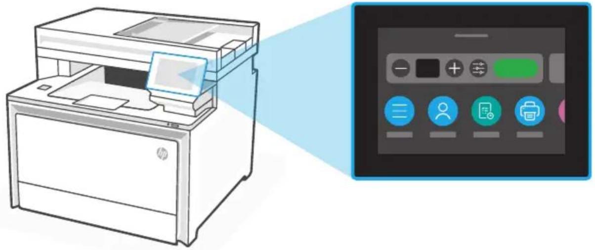 HP Color LaserJet Pro MFP 4302fdw - Kezelőpanel - 1