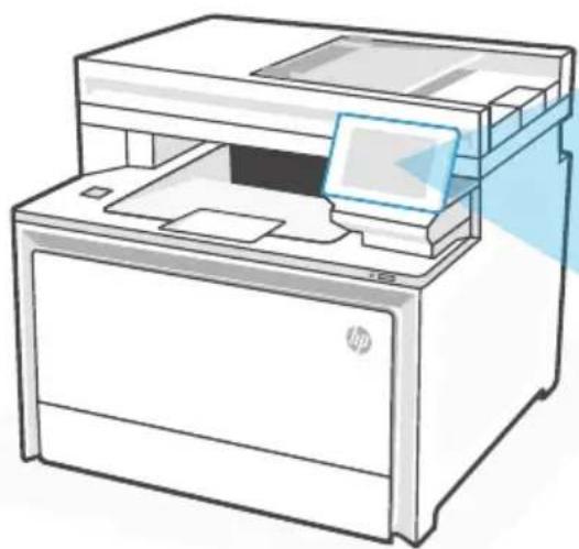 HP Color LaserJet Pro MFP 4302fdw - Контролен панел - 1