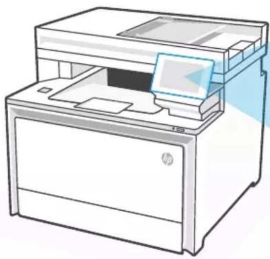 HP Color LaserJet Pro MFP 4302dw - Panel de control - 1