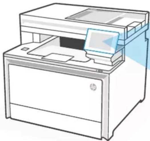 HP Color LaserJet Pro MFP 4302dw - Juhtpaneel - 1