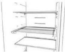 HOTPOINT HAFC9 TA44SX H - Opklapbaar schap\* - 1