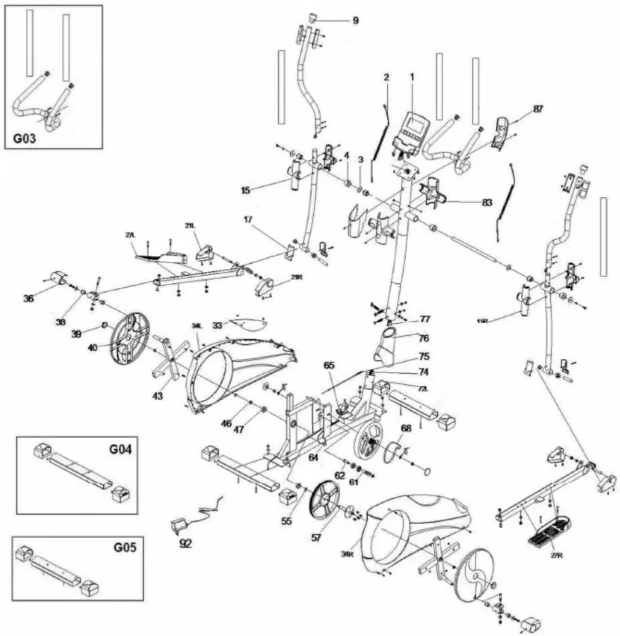 BH FITNESS G2336B - VERPLAATSING EN OPBERGEN.- - 1