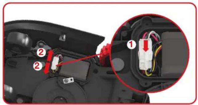 KRESS Mission 1500 KR122E - Hvis du har brug for at udskifte batteriet, skal du folge disse trin: - 2