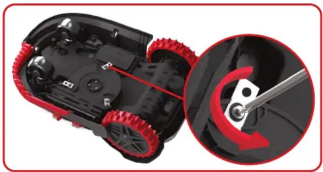KRESS Mission 1500 KR122E - Replace the blades - 1