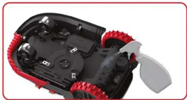 KRESS Mission 1000 KR120E - Byta ut bladen - 1