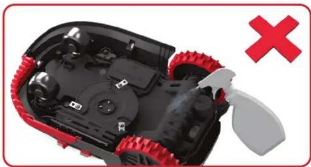 KRESS Mission 1000 KR120E - Clean the contact pins and the charging strips - 2