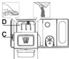 WHIRLPOOL W8I HF58 TUS - PESUVAHENDI DOSAATORI TÄITMINE - 1
