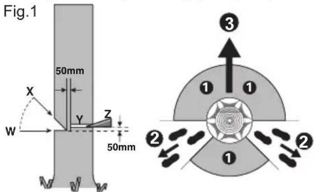 KRESS KG367E.9 - Felling back cut - 1