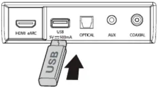 HISENSE AX3100G - Вставьте USB-устройство. - 1