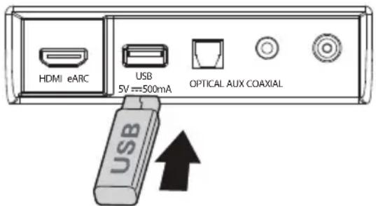 HISENSE AX3100G - Insert the USB device. - 1