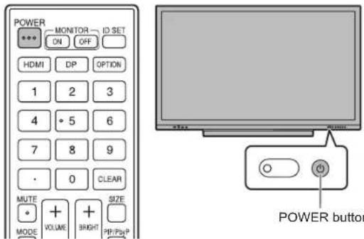 SHARP PN-LC752 - Turning power off - 1