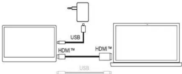 Renkforce RF-PM-300 - Liaison vidéo via HDMI - 1