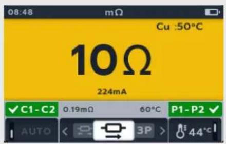 Megger MTR105 - Test unidirectionnel manuel - 3