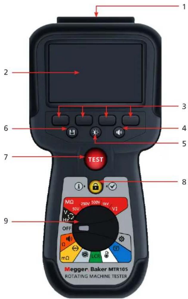 Megger MTR105 - Interface utilisateur - 1