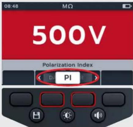 Megger MTR105 - Indice de polarisation (PI) - 1