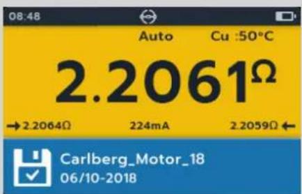 Megger MTR105 - Auto Single direction test - 23