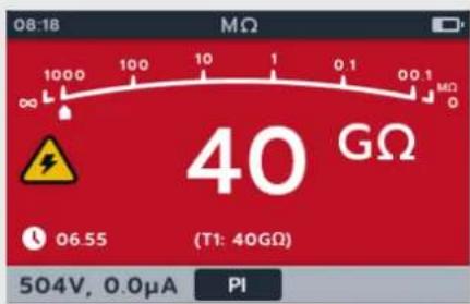 Megger MTR105 - Indice de polarisation (PI) - 3