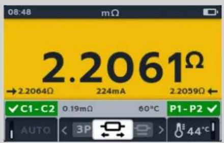 Megger MTR105 - Auto Single direction test - 14
