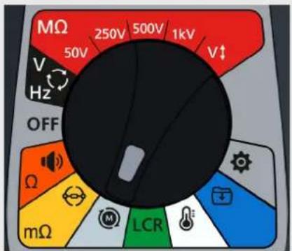 Megger MTR105 - Sens de rotation du moteur - 1