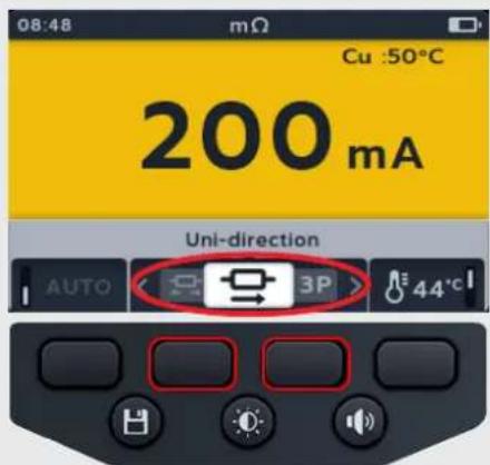 Megger MTR105 - Test unidirectionnel manuel - 1