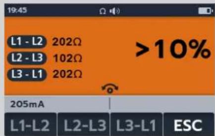 Megger MTR105 - Continuite des 3 phases - 10