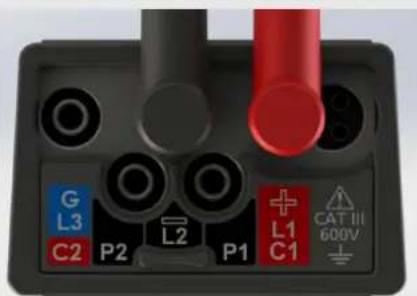 Megger MTR105 - Mode de test Sous-mode de test Branchement des cordons - 8