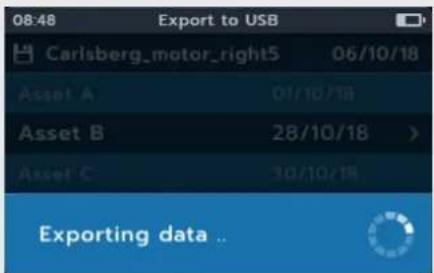 Megger MTR105 - Exportation des entrées vers une clé USB - 9