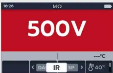 Megger MTR105 - Exemple d'utilisation de la compensation de température - 3