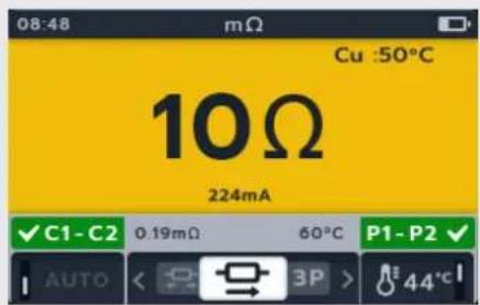 Megger MTR105 - Test unidirectionnel manuel - 5