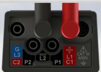 Megger MTR105 - Mode de test Sous-mode de test Branchement des cordons - 14