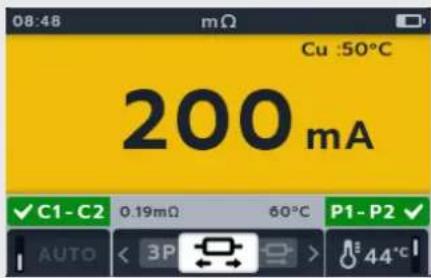 Megger MTR105 - Auto Single direction test - 11