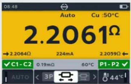 Megger MTR105 - Auto Single direction test - 22