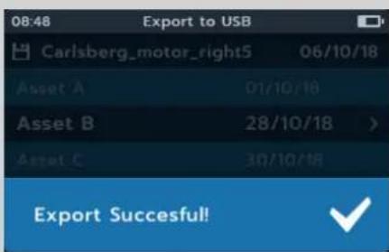 Megger MTR105 - Exportation des entrées vers une clé USB - 10