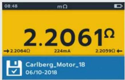 Megger MTR105 - Auto Single direction test - 15