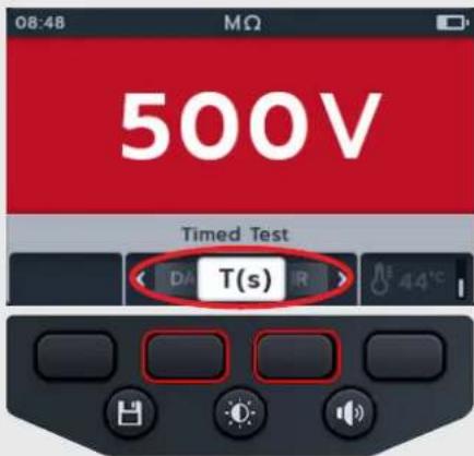 Megger MTR105 - Test temporisé (T(s)) - 1
