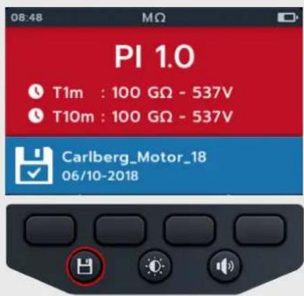 Megger MTR105 - Indice de polarisation (PI) - 5