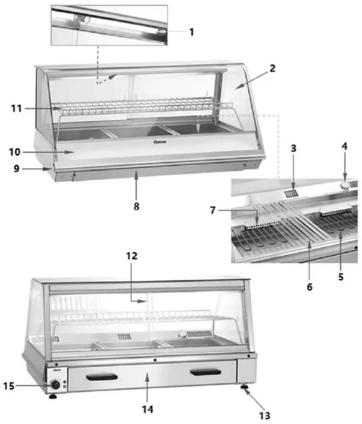 BARTSCHER GN1110-R - Description de la fig. 1 - 1