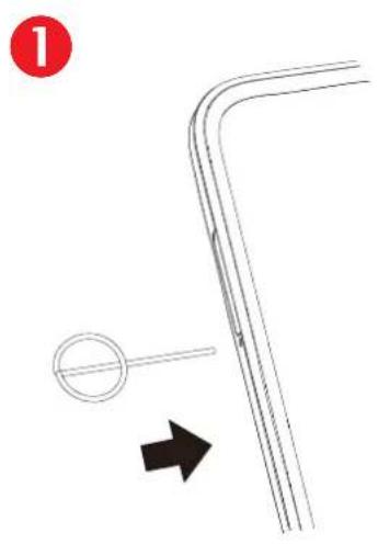 TCL 40 SE - Insérer ou extraire la carte SIM ou microSD - 1