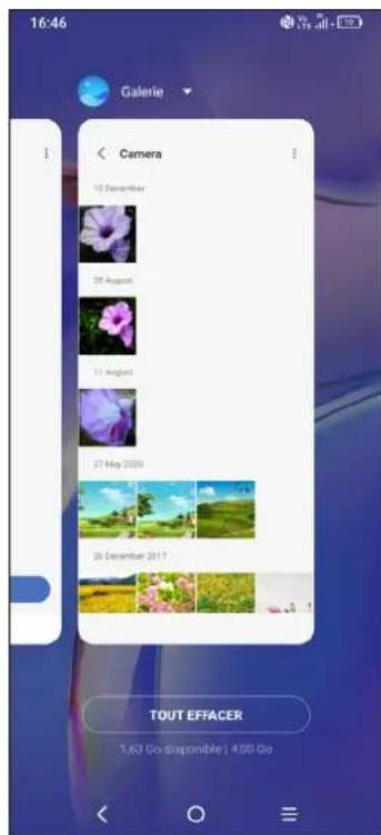TCL 40 SE - Accéder aux applications récemment utilisées - 1