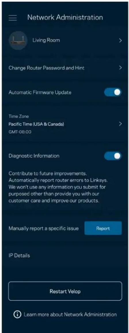 LINKSYS Hydra 6 MR2000 - Oznámenia (Notifications) - 2