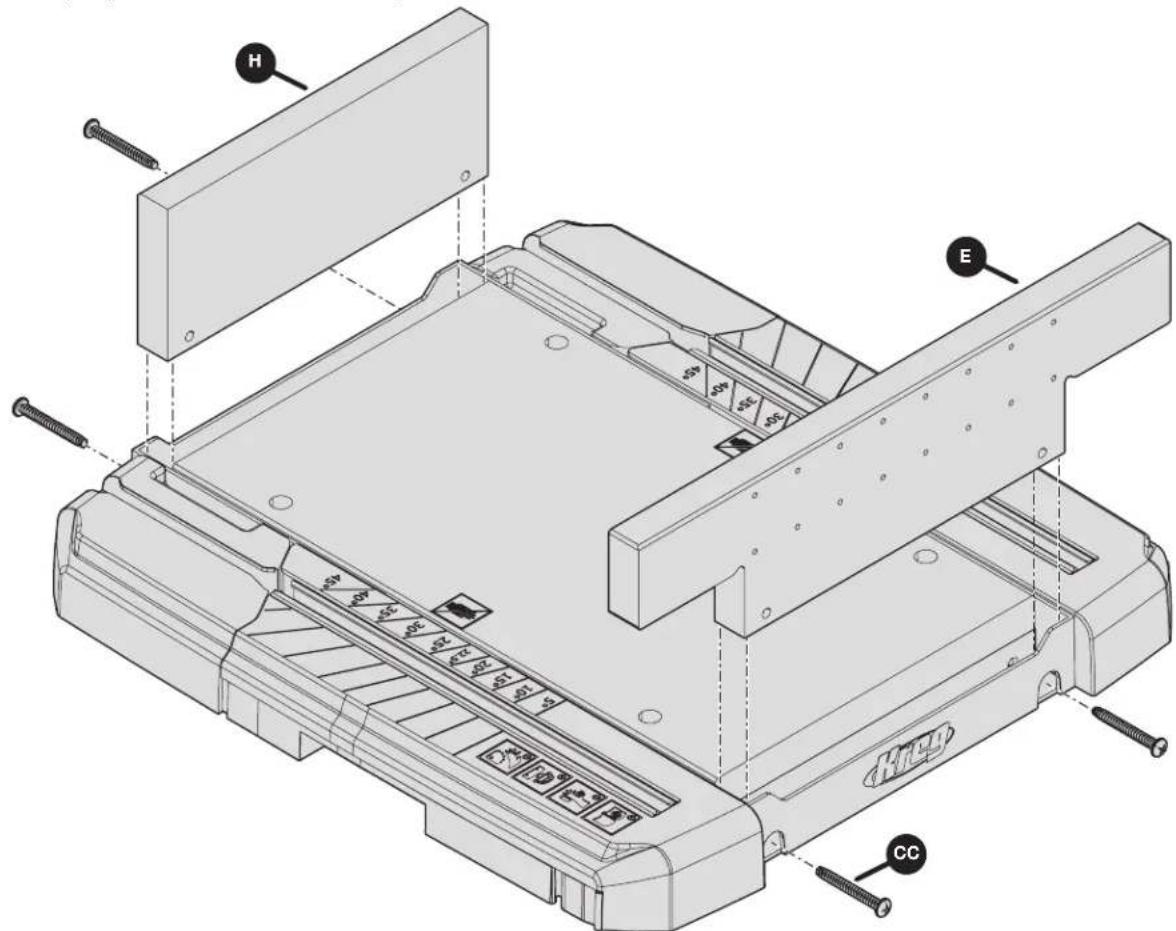 Kreg KMA4100 - Die Sure-Cut™-Rückwand befestigen - 1