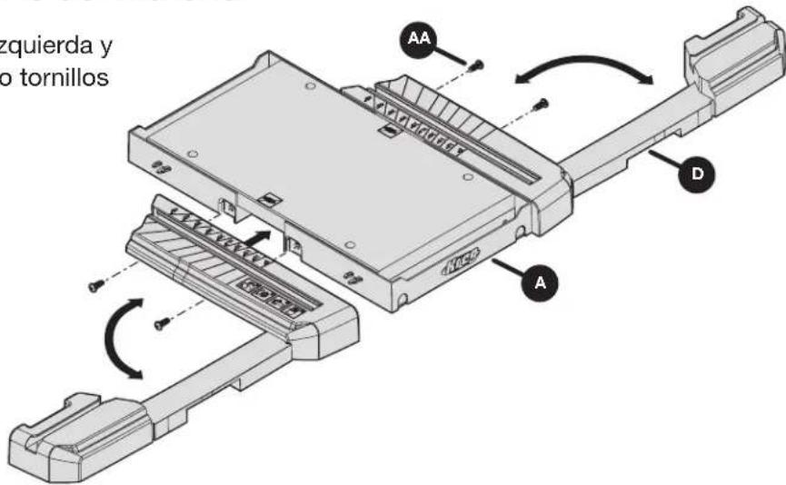 Kreg KMA4100 - Fijación de las alas de soporte del material - 1